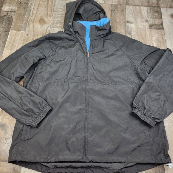 Eddie Bauer Other - Mens Eddie Bauer size XL Tall Black Vented Packable Windbreaker Jacket